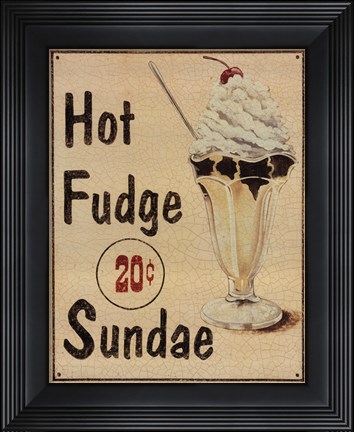 Framed Malt Shop II Print