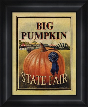 Framed Big Pumpkin Print