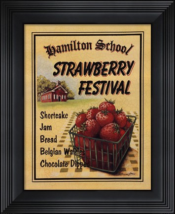Framed Strawberry Festival Print