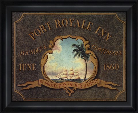 Framed Port Royale Inn Print
