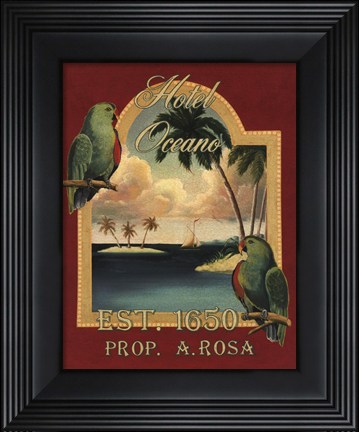 Framed Hotel Oceano - Mini Print