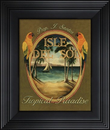 Framed Isle Del Sol - Mini Print