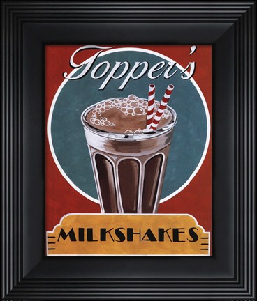 Framed Milkshakes Print