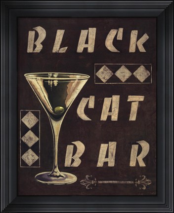 Framed Cocktail Hour III Print