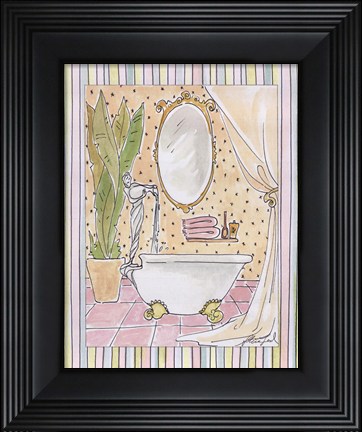 Framed Powder Room I Print