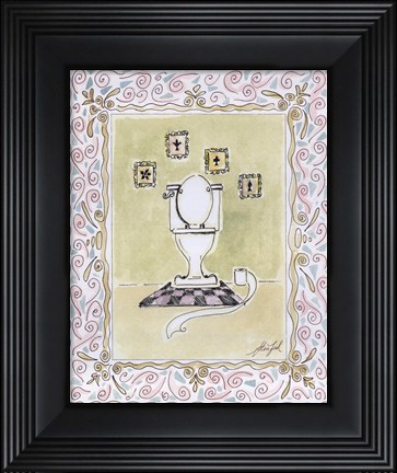 Framed Toilette II Print