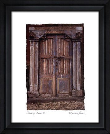 Framed Doors of Cuba I Print