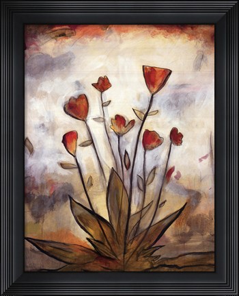 Framed Poppy Garden I Print