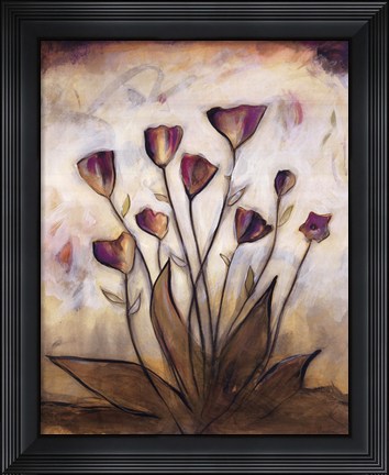 Framed Poppy Garden II Print