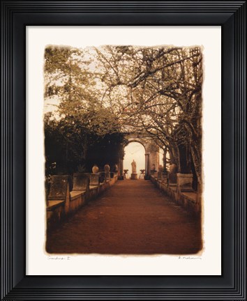 Framed Giardino II Print