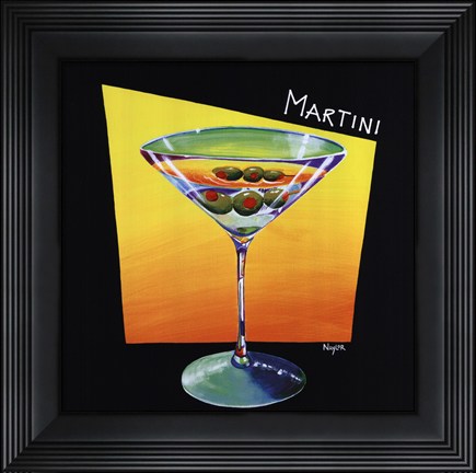 Framed Martini Print