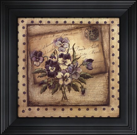 Framed Paris Violets Print