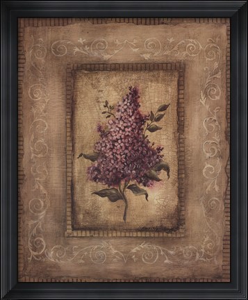 Framed Grand Savin Lilac Print