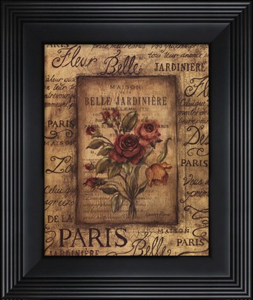 Framed Bel Bouquet I Print