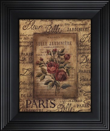 Framed Bel Bouquet II Print