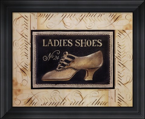 Framed Ladies Shoes No.24 Print