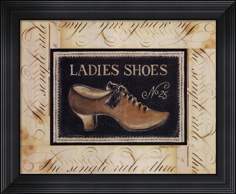 Framed Ladies Shoes No.25 Print