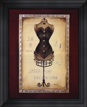 Framed Taille De Robe II Print