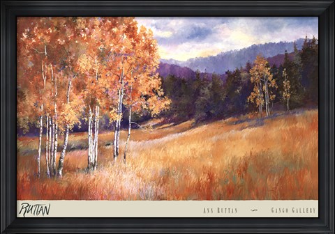 Framed Luminous Aspens Print