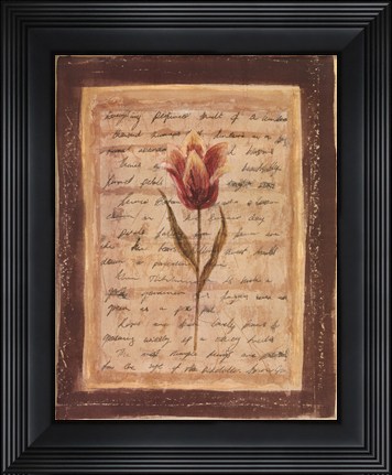 Framed Garden Notes II Print