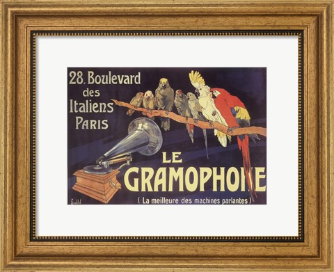 Framed Gramophone Print