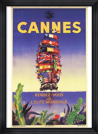 Framed Cannes Print