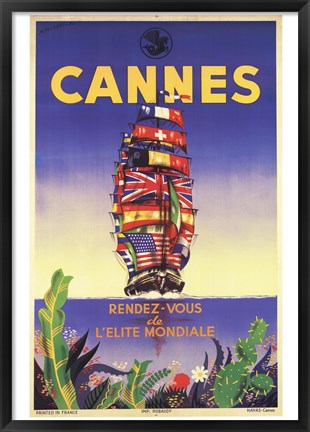 Framed Cannes Print