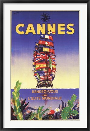 Framed Cannes Print