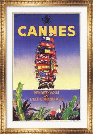Framed Cannes Print