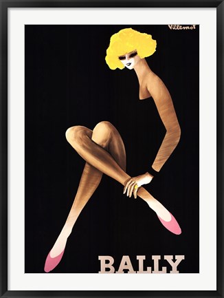 Framed Bally Print