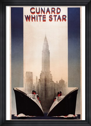Framed Cunard Print