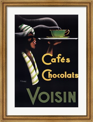 Framed Cafes Chocolats Print