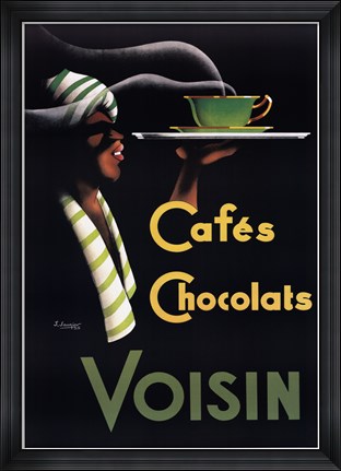 Framed Cafes Chocolats Print