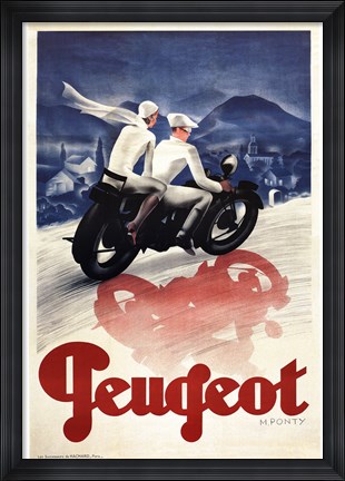 Framed Peugeot Print