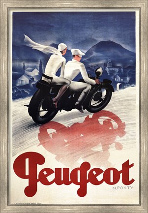 Framed Peugeot Print