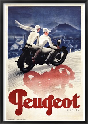 Framed Peugeot Print