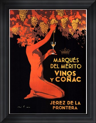 Framed Marques del Merito Print