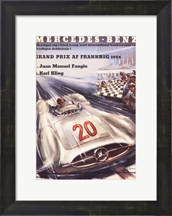 Framed Mercedes Benz Print