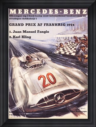 Framed Mercedes Benz Print