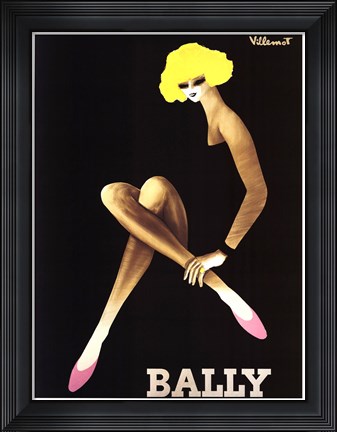 Framed Bally Print