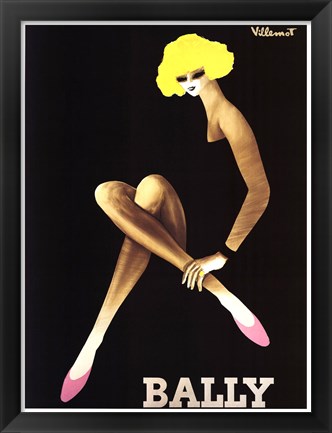 Framed Bally Print