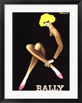 Framed Bally Print