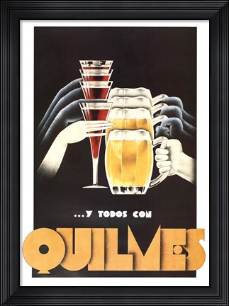 Framed Quilmes Print