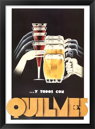 Framed Quilmes Print