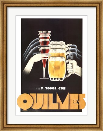 Framed Quilmes Print