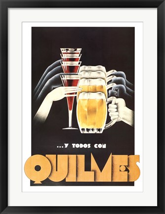 Framed Quilmes Print