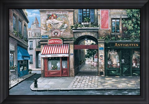 Framed Vogue Cafe Print