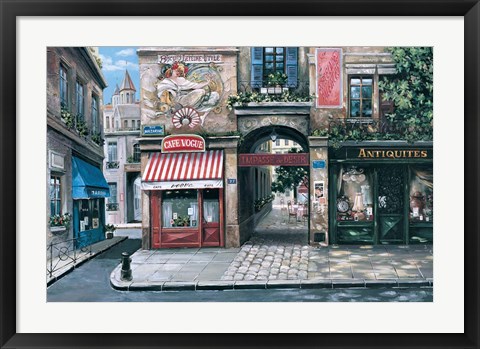 Framed Vogue Cafe Print