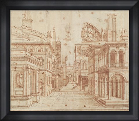 Framed Roman Perspective Print