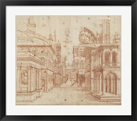 Framed Roman Perspective Print